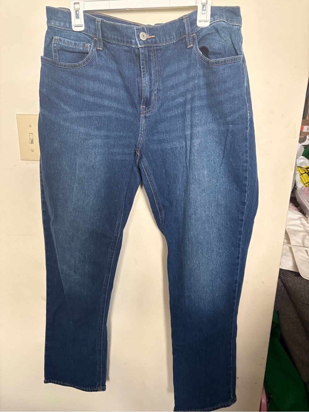 Womens old navy Classic Blue Straight-Leg Jeans size 14